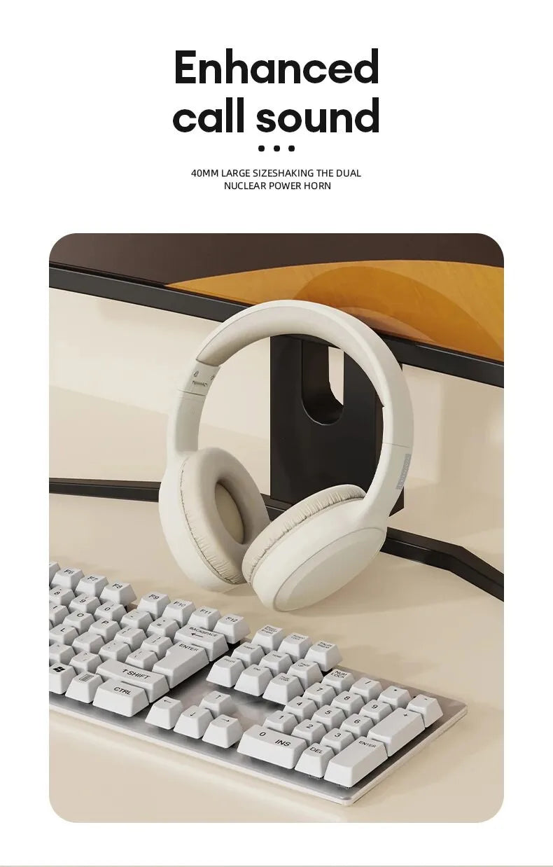 Choice Lenovo TH30 Wireless Headphones Bluetooth 5.3 Earphones Foldable Game Headset Sport Headphone with Mic Music Earbuds