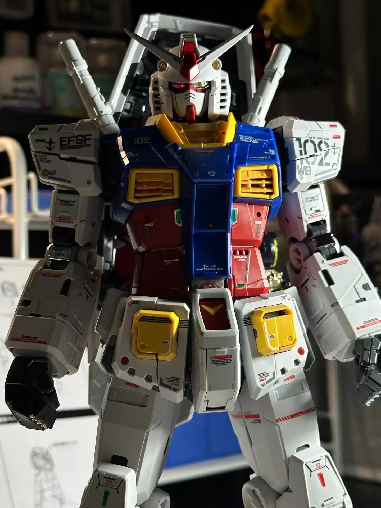 Daban PGU 1/60 Yuanzu 2.0 RX-78-2 Has The Function Of Exposing The Inner Frame With Lamp Assembly Model Kit Action Figures Gift