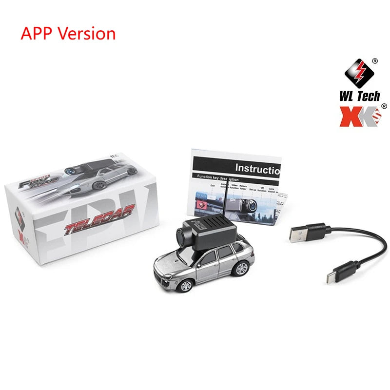 WLtoys 6401 FPV RC Mini Vehicle Full Scale Photo Self-stabilising Rear Drive Small Car Model 1:64 720P Remote Control Car