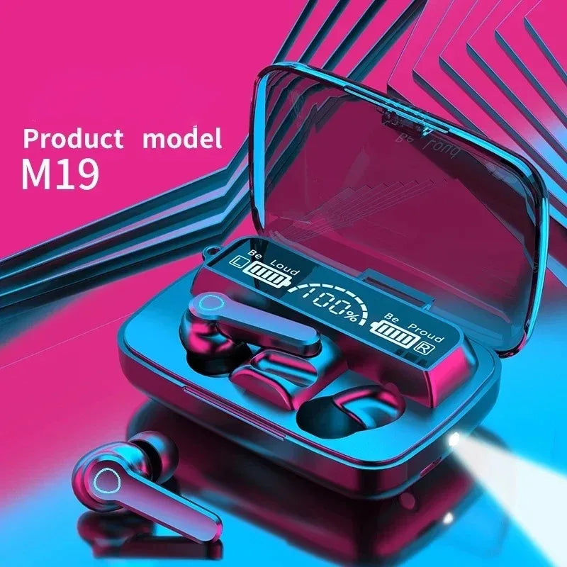 M19 Headset TWS Earphone M10 Intelligente Touch Control Wireless Bluetooth-compatible Headphones Waterproof LED Display With Mic