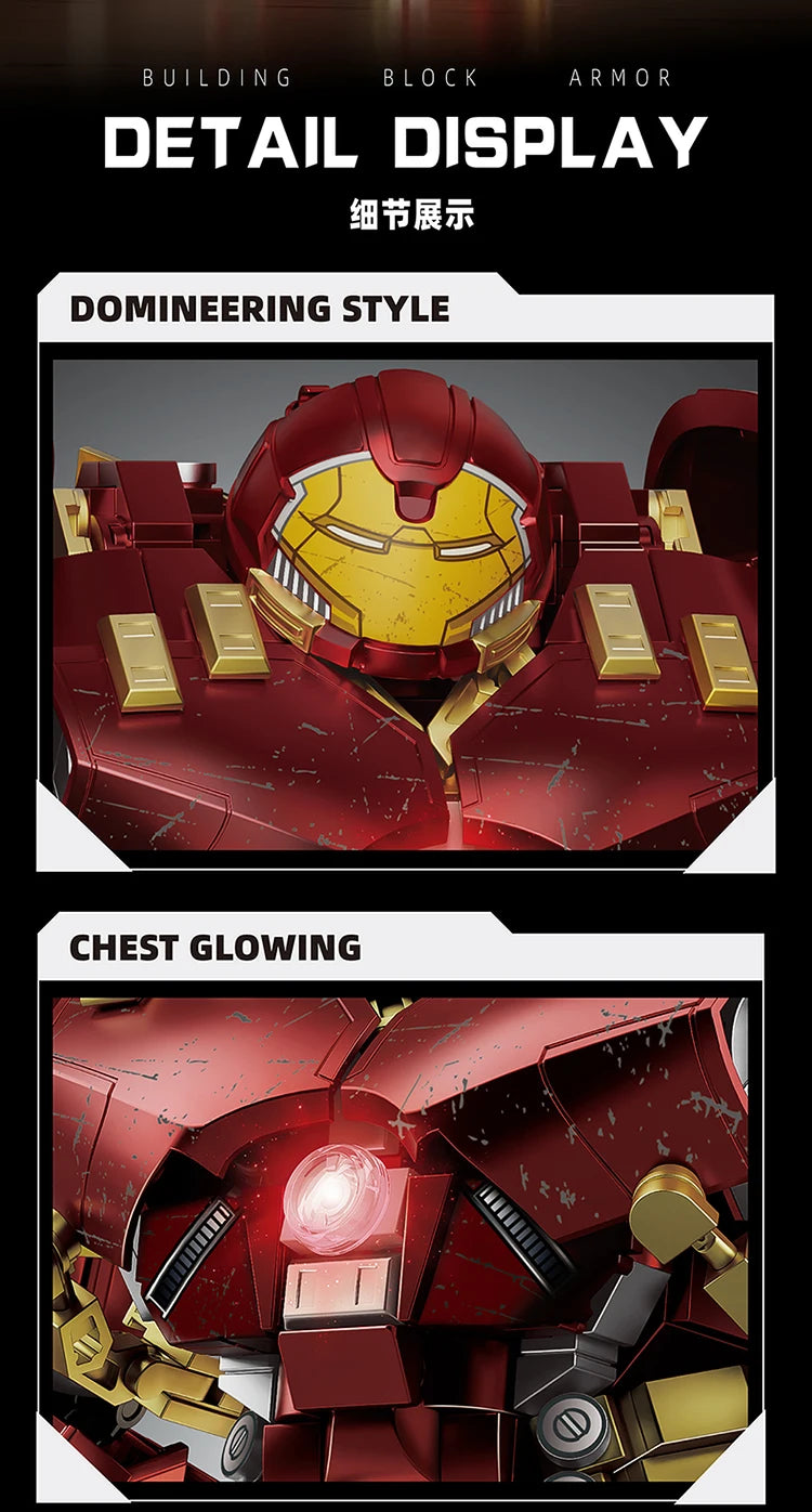 Iron Man The Hulkbuster Ultron Edition Building Block Classics The Avengers Superhero DIY Mech Model Figurines Bricks Toys Gifts