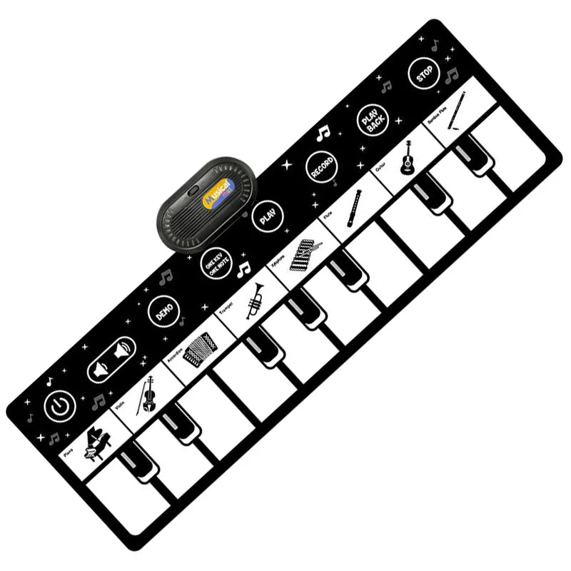 Coolplay Musical Piano Mat for Kids Toddlers Floor Keyboard Dance Mat with 8 Animal Sounds Baby Mat Educational Toys