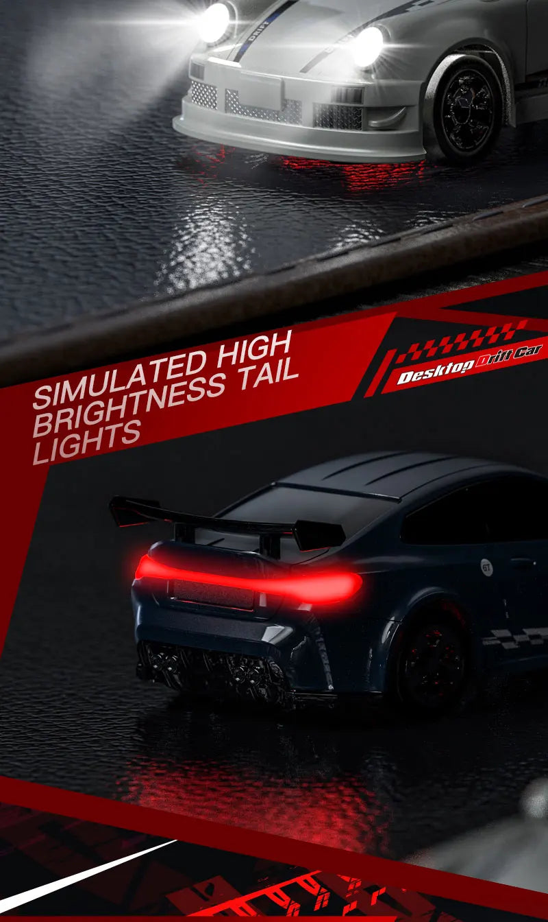1/64 2.4G High speed Mini Drift Rc Car 4WD Remote Control Car Four Wheel Drive Radio Controlled Mini Racing Model Boy Toy Gifts