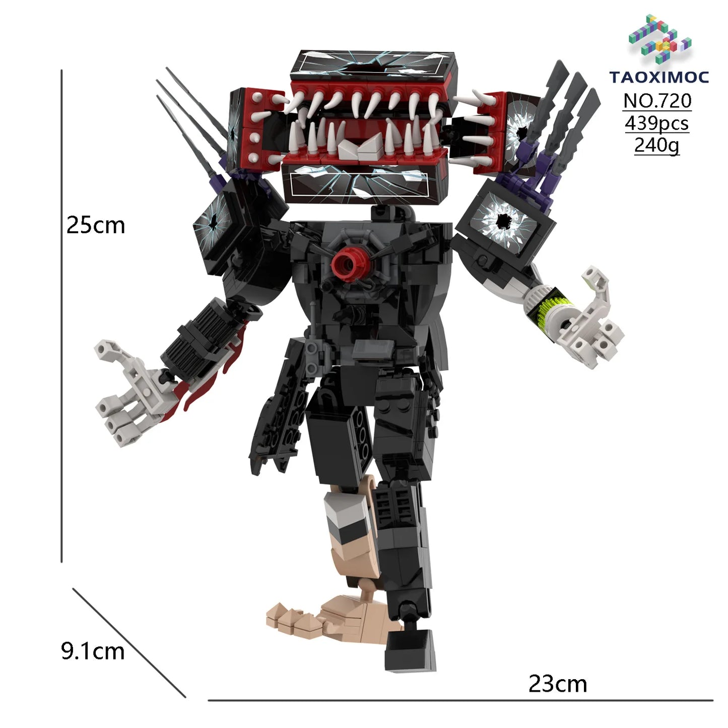 Skibidi Toilet Titan TV Man Speakerman Horror Game Bosses Camara Building Block Cartoon Doll Model Kids Birthday Halloween Gift