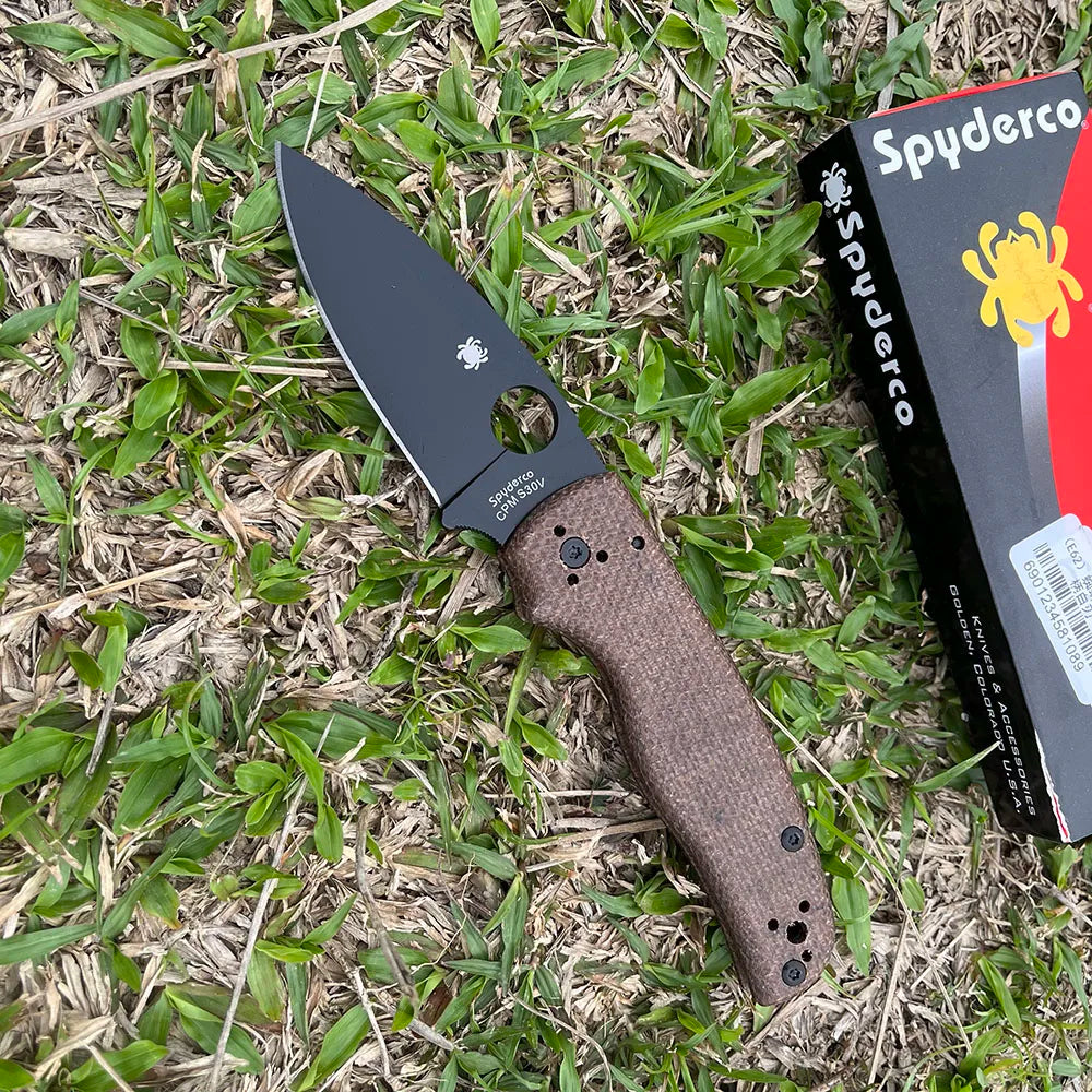 C-229 Ball Bearing Lock Tactical Folding Knife, G10/ Linen Handle, EDC Hiking, Hunting, Self Defense and Survival Utility Tools