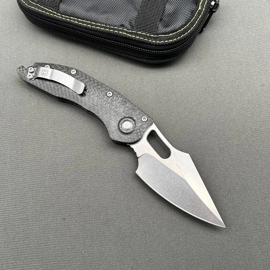 MiT New Stitch Axis Folding Knife carbon fibre Camping Tactical Gear EDC Combat defense Outdoor Hunting Survivial Pocket Knives