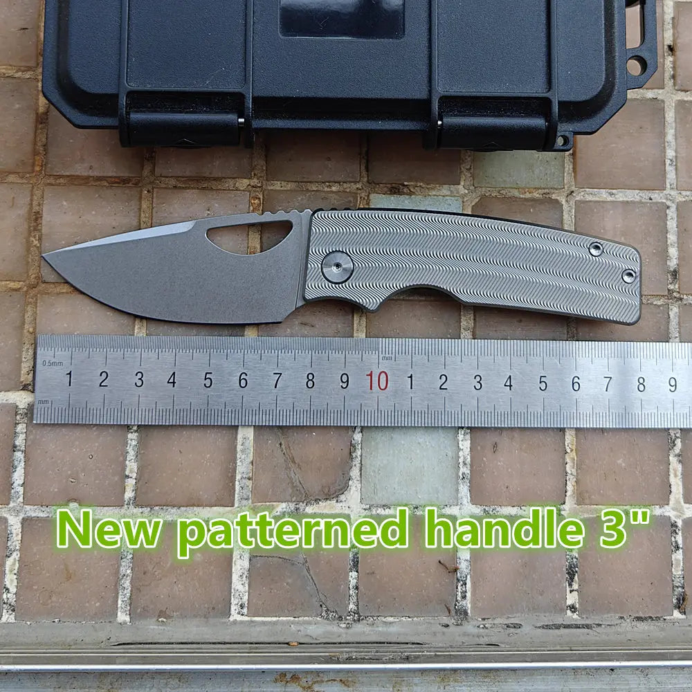 JUFULE Made OZ Rosie Titanium Handle 60+ HRC 154CM Steel Ceramic Bearing Tactical EDC Tool Camping Hunting Outdoor Folding Knife