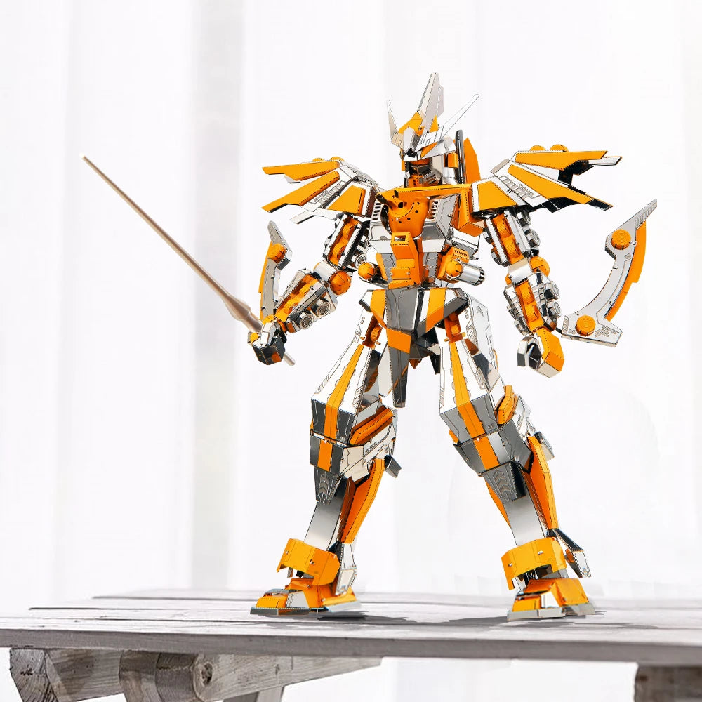 Piececool Model Building Kits Crescent Blade Armor 3D Puzzle Metal Assembly Model Kits Creative Toys DIY for Teens