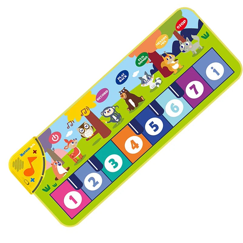 Coolplay Musical Piano Mat for Kids Toddlers Floor Keyboard Dance Mat with 8 Animal Sounds Baby Mat Educational Toys