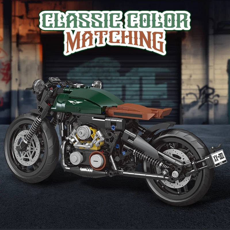 Classic 1:8 Super Motorbike Building Bricks Sets City Racer Motorcycle Technical Blocks Toys Gifts for Kids Boys Adult 600+pcs
