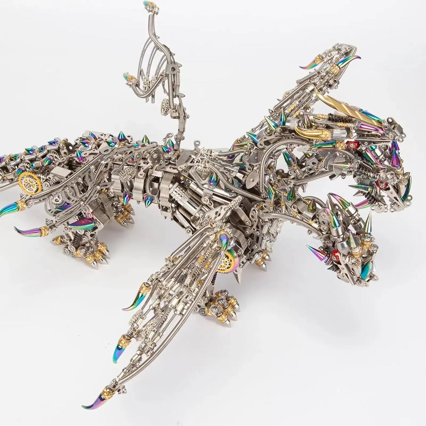 Three-headed dragon 3D three-dimensional metal mechanical assembly handmade model toy birthday gift for boy friends