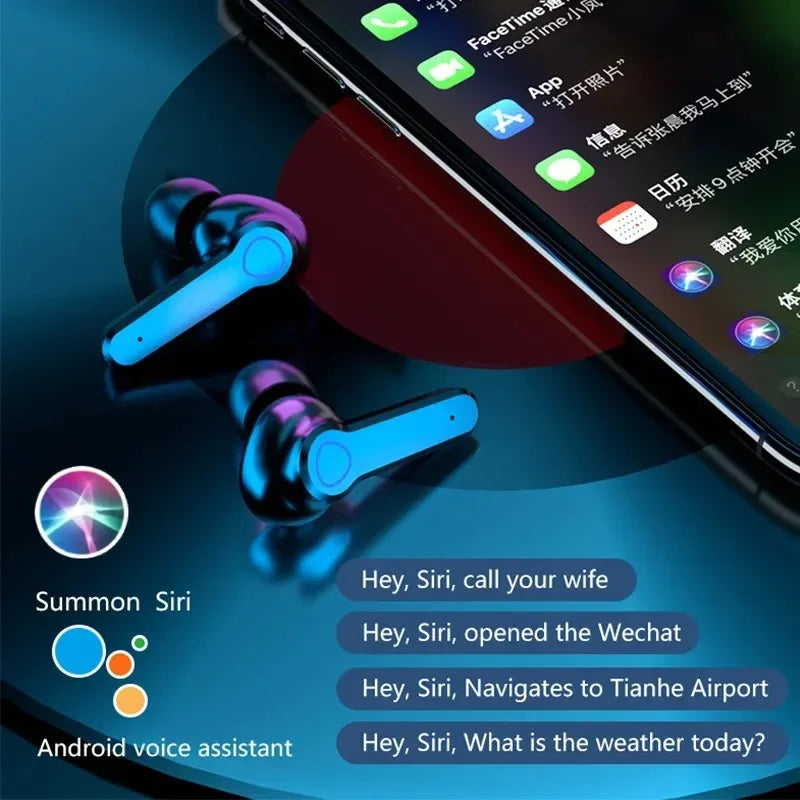 M19 Headset TWS Earphone M10 Intelligente Touch Control Wireless Bluetooth-compatible Headphones Waterproof LED Display With Mic
