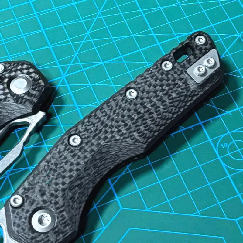 Kesiwo OEM M-S-I M390MK Blade Folding Knife Carbon Fiber Handle Hunting Kitchen Survival Outdoor Tool Utility Camping EDC Knife