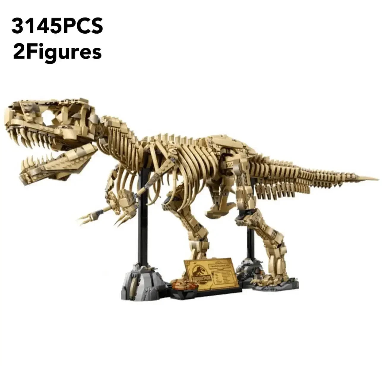 2025 New 76968 large Creative Dinosaur T-Rex Fossils Tyrannosaurus Rex Building Blocks  World Park  for Kids Boys Birthday Gifts