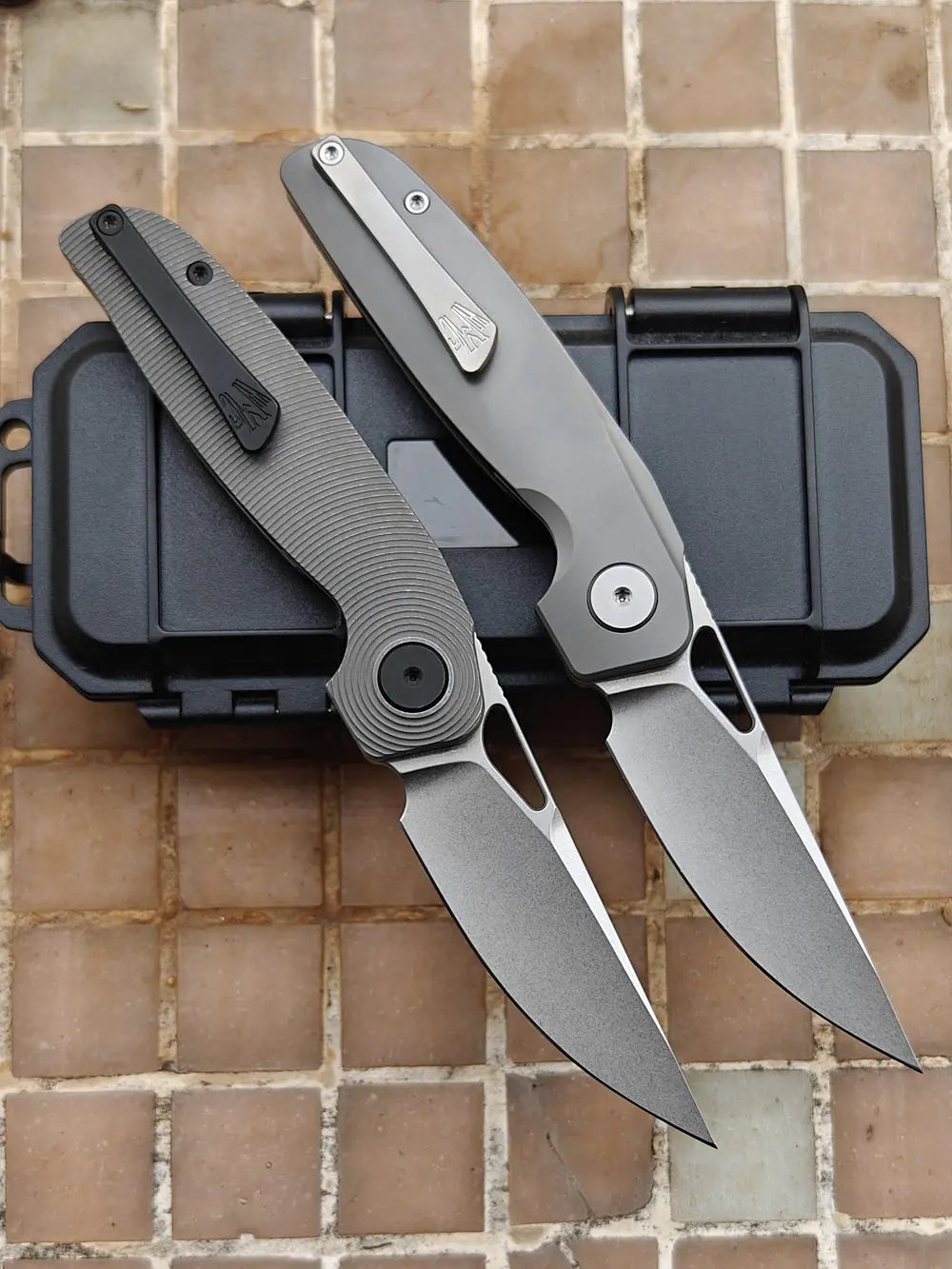 JUFULE HMC Transient 3.2" Flipper Titanium 154CM Steel Ceramic Bearing Pocket EDC Tool Camping Hunting Tactical Folding Knife