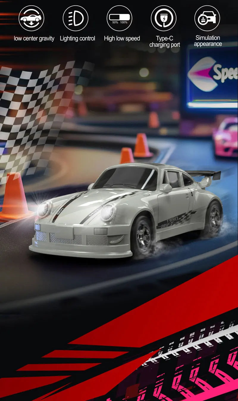 1/64 2.4G High speed Mini Drift Rc Car 4WD Remote Control Car Four Wheel Drive Radio Controlled Mini Racing Model Boy Toy Gifts