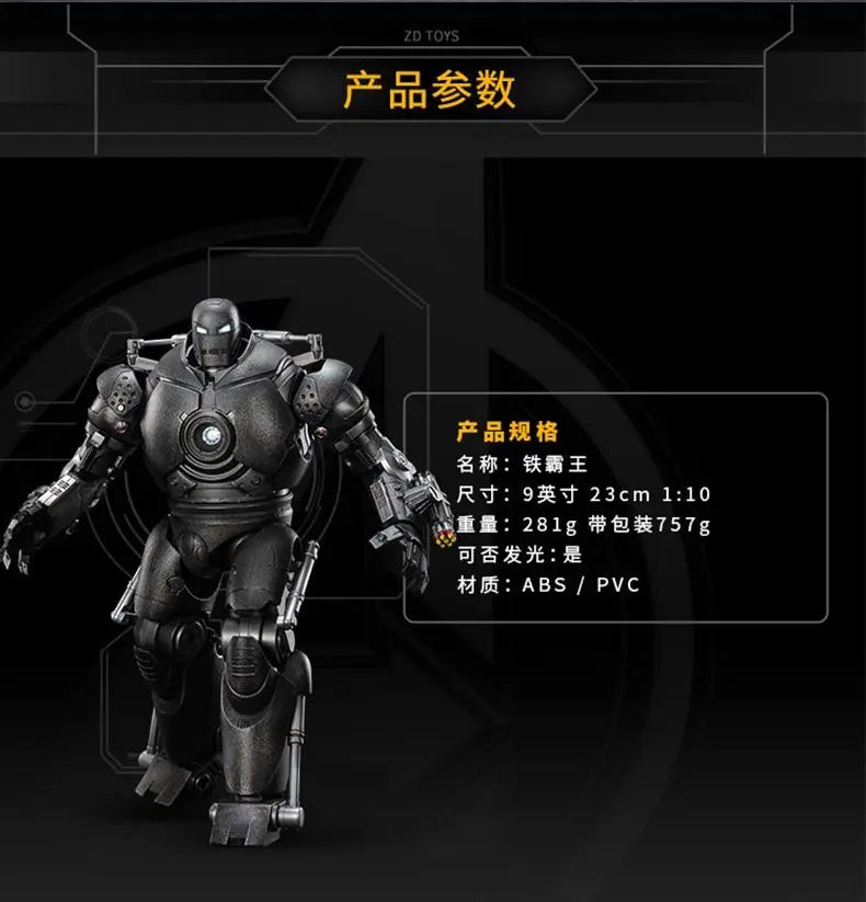 Zd Toys Suit Up Gantry With MK4 iron man Gantry Original 1/10 Tony Stark Model Action Figure Collectible Toy Gift For Kid