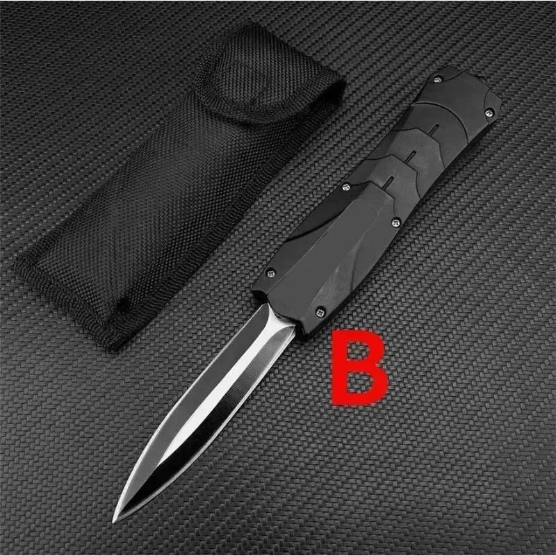 High Quality BM 3300 Infidel A016 Quick Opening D2 Blade Wood Handle Hunting Knife Camping Self Defense EDC Multitool Tools Gift