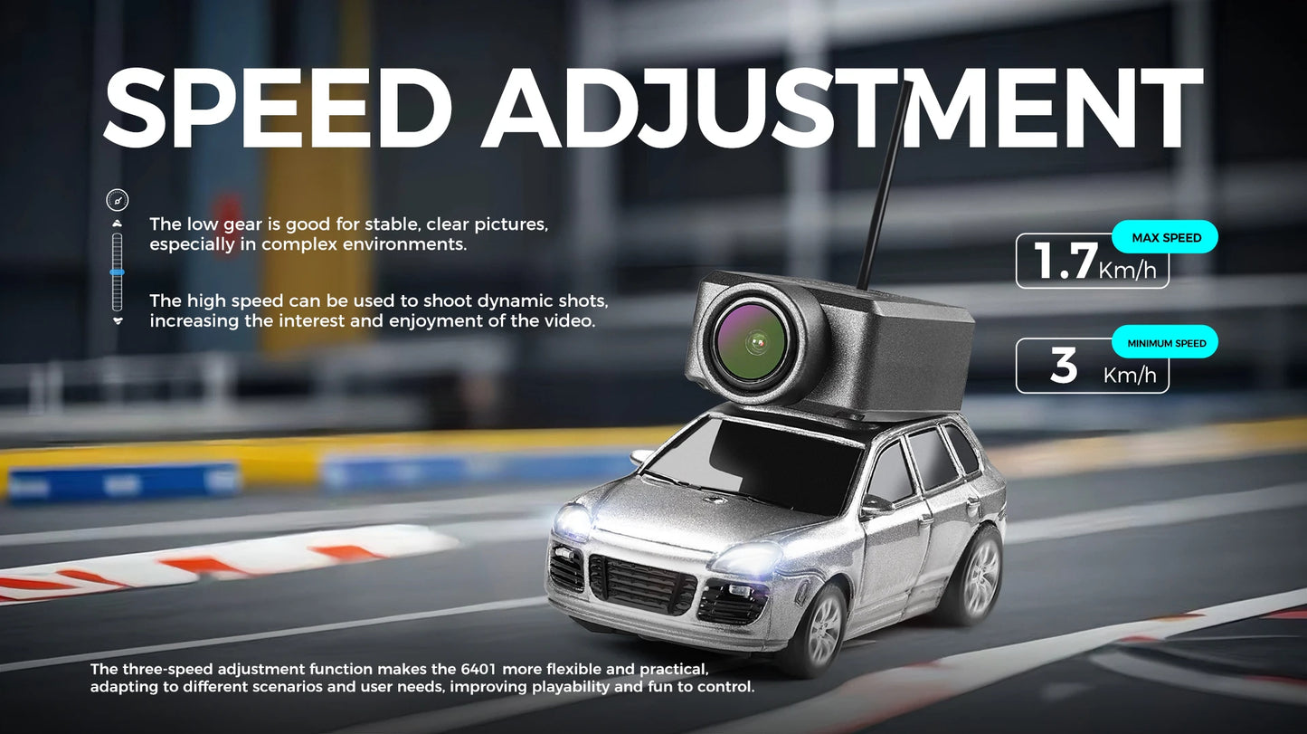 WLtoys 6401 1/64 Mini RC Car With Wifi APP Control,720P FPV Camera,Full Scale Built In Gyroscope VR Videography Toys for Kids