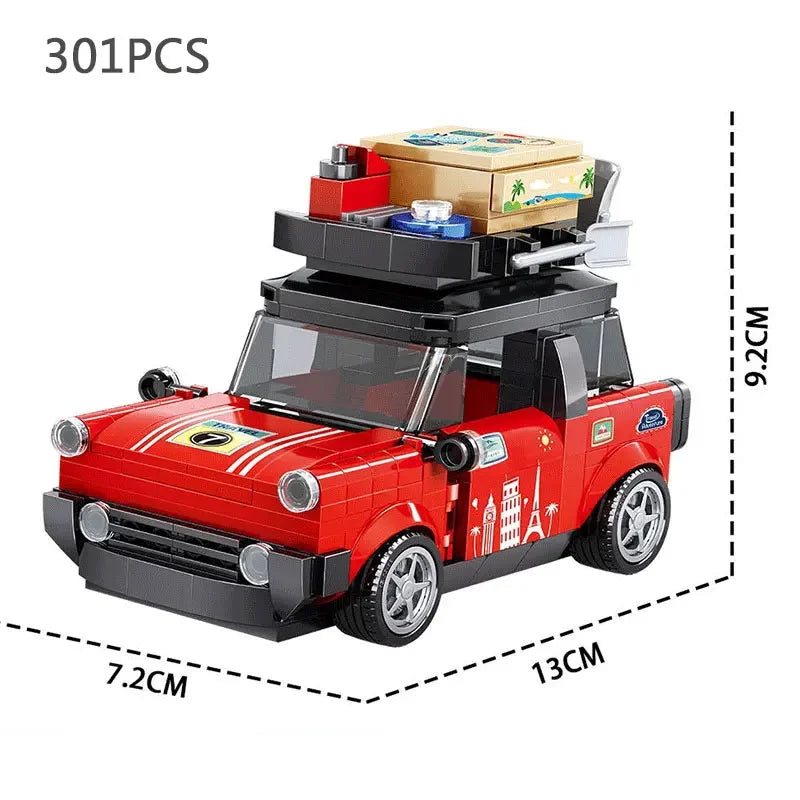 Speed Champions Series Racing Sports Vehiclea Technique Car Supercar Building Blocks Set Bricks Classic MOC Model Toys For Kids