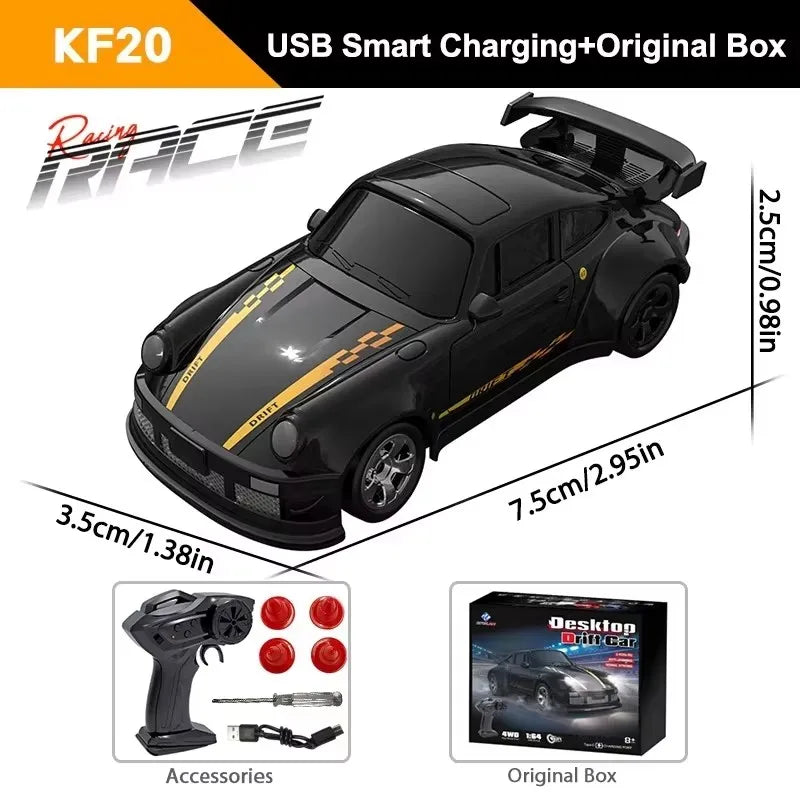 1/64 2.4G High speed Mini Drift Rc Car 4WD Remote Control Car Four Wheel Drive Radio Controlled Mini Racing Model Boy Toy Gifts