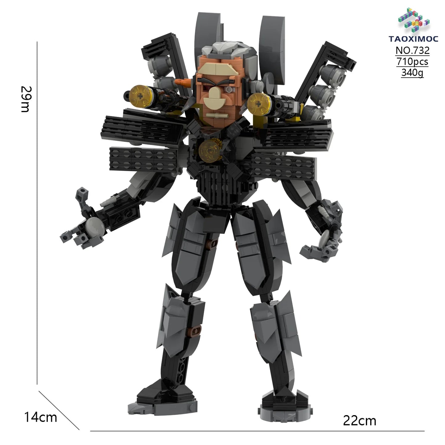 Skibidi Toilet Titan TV Man Speakerman Horror Game Bosses Camara Building Block Cartoon Doll Model Kids Birthday Halloween Gift