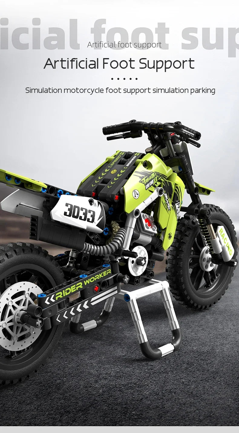 Motorcycle Toy Building Block Set STEM Construction Kit for Boys, Girls and Adults Collectible Motorcycle Models 476 Pieces