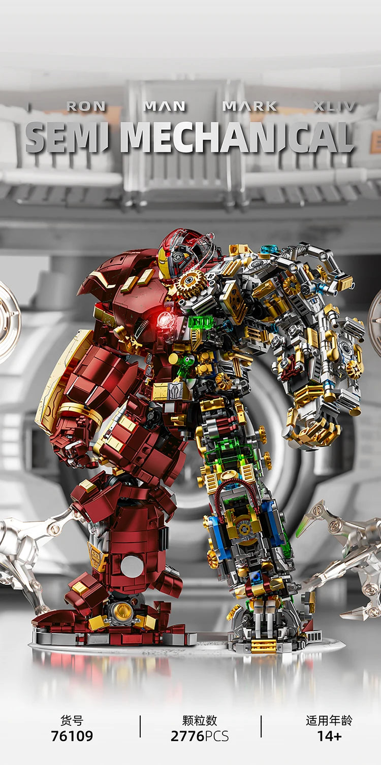 Iron Man The Hulkbuster Ultron Edition Building Block Classics The Avengers Superhero DIY Mech Model Figurines Bricks Toys Gifts