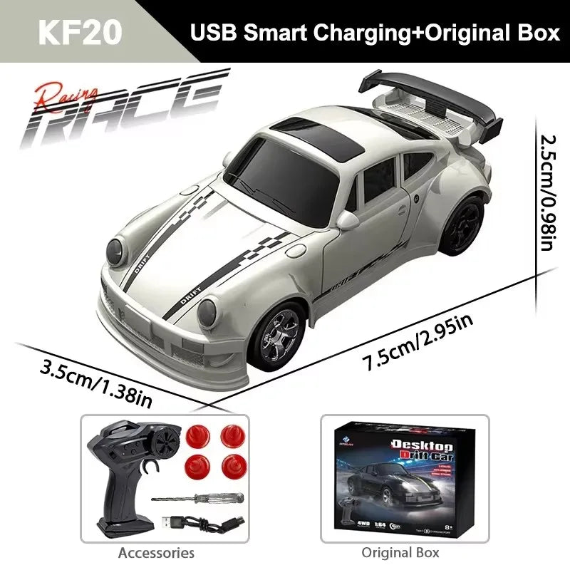 1/64 2.4G High speed Mini Drift Rc Car 4WD Remote Control Car Four Wheel Drive Radio Controlled Mini Racing Model Boy Toy Gifts