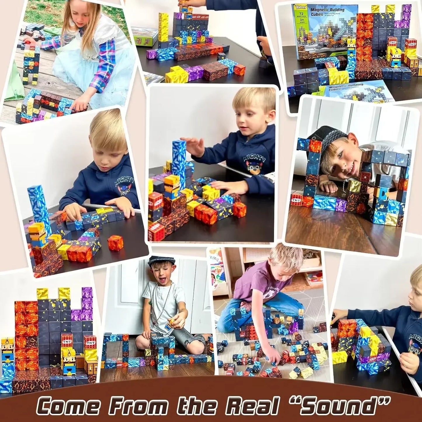 2025 New 10-300pcs DIY Magnetics Building Blocks Mini World Magnetic Building Blocks Puzzle Blocks For Children's Birthday Gifts