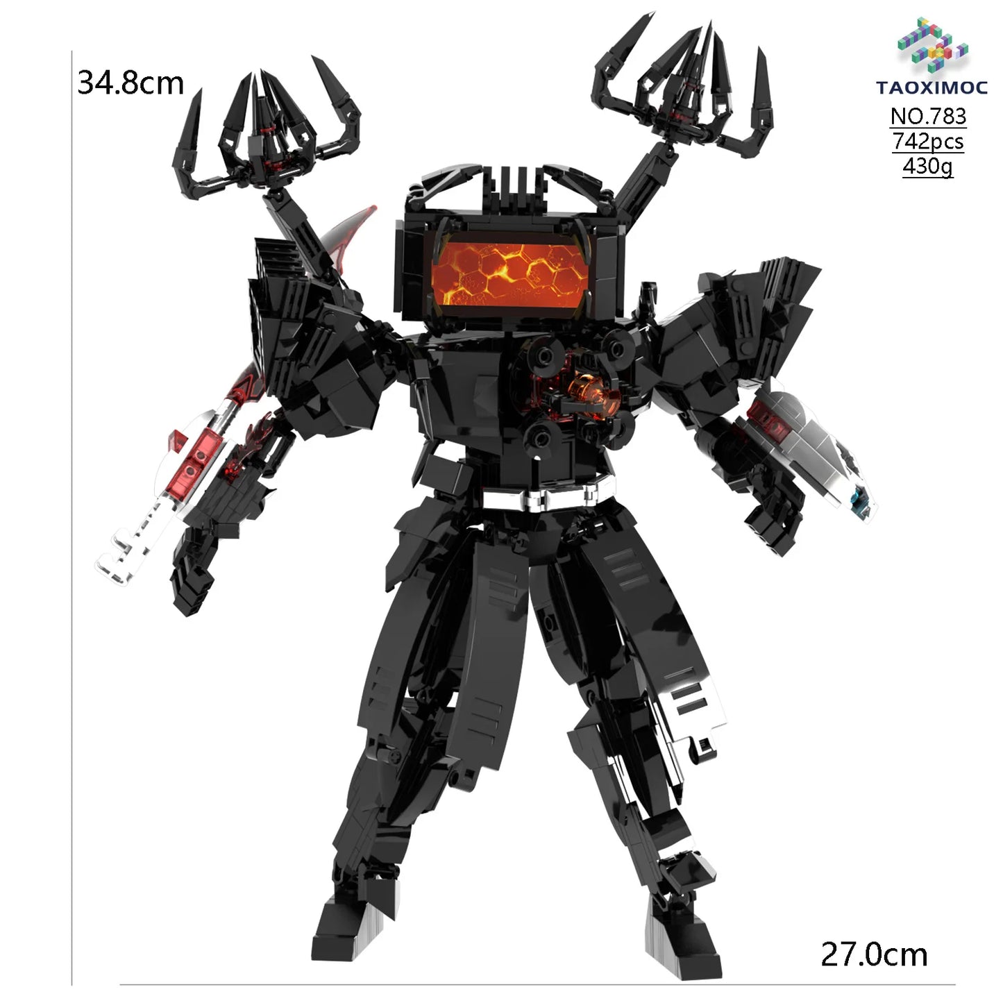Skibidi Toilet Titan TV Man Speakerman Horror Game Bosses Camara Building Block Cartoon Doll Model Kids Birthday Halloween Gift