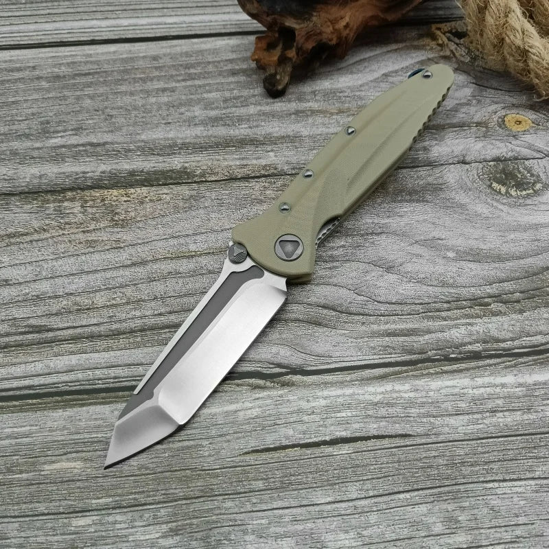 Folding Pocket Knife High Quality Multi-tool D2 Blade G10 Handle Outdoor Camping Fishing Sharp Cutting Combat Knives Men's Gift