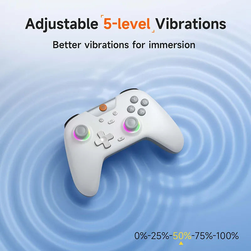 EasySMX X05 Wireless Gamepad Controller with Bluetooth, Dongle, Wired for PC/Phone/Switch/ Steam Gamer, Hall Effect
