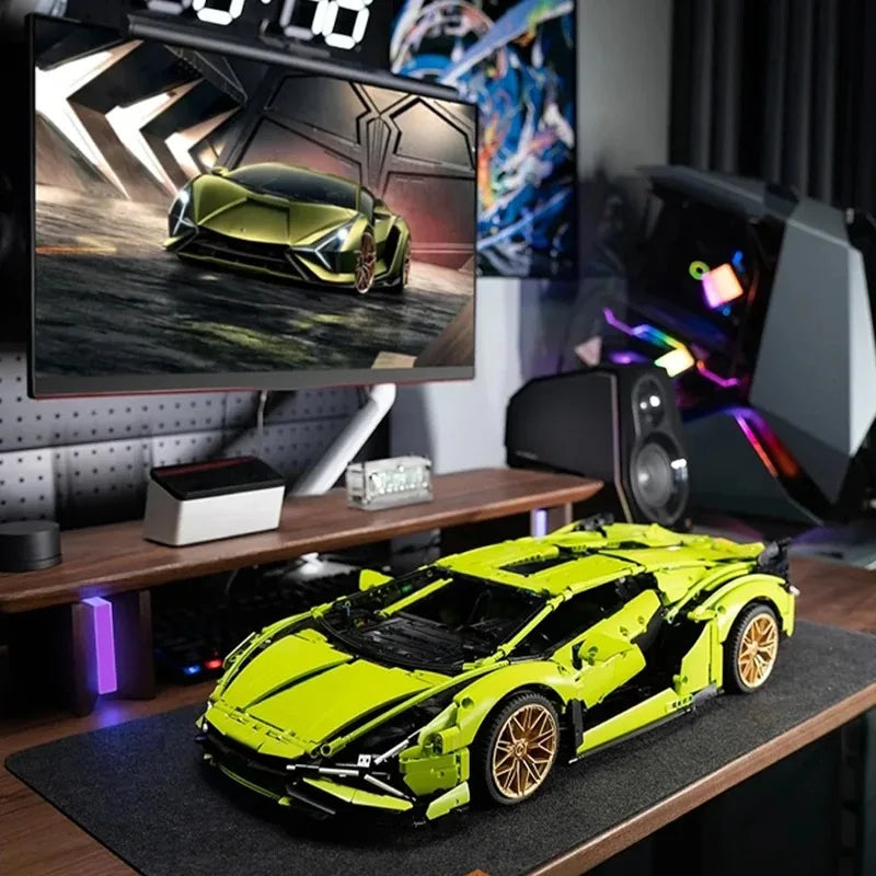 Technical Supercar Super Racing Car Model Building Block 1:8 Bricks Toys For Adults Boys And Kids Christmas Birthday Gifts