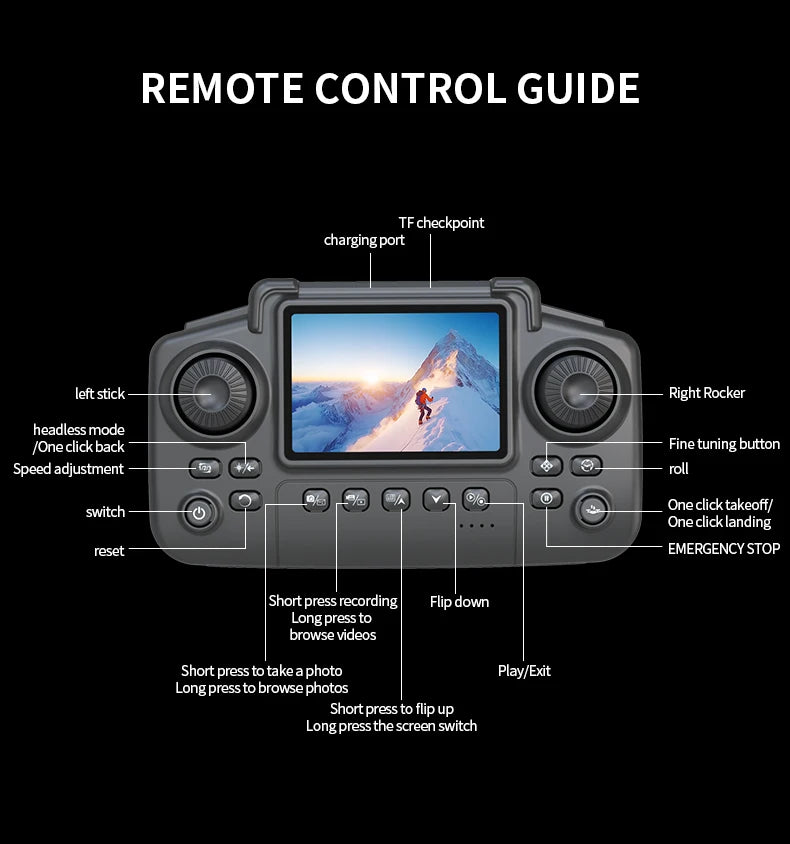 Professional Drone E88 PRO 8K HD Wide-Angle Camera WiFi FPV Height Hold Foldable RC Drone Quadrotor Helicopter Children's Toys