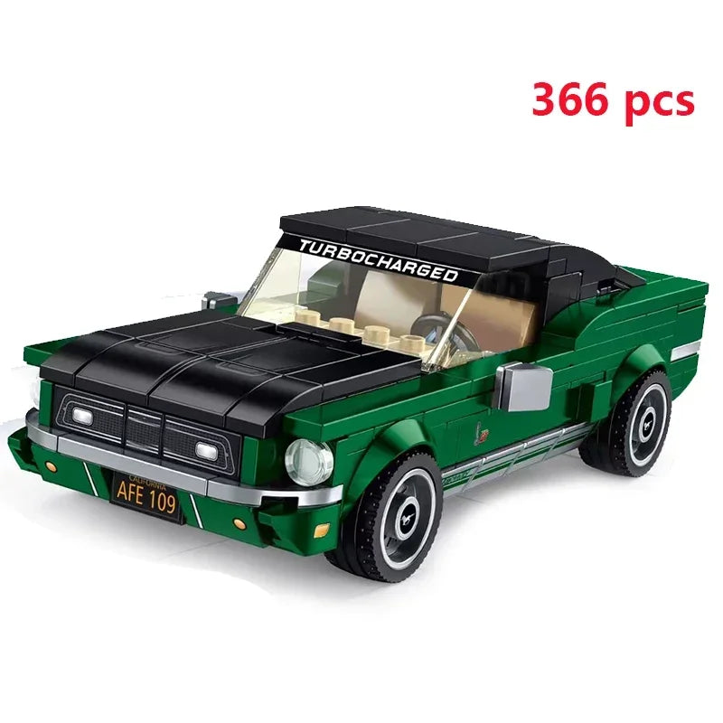 Speed Champions Series Racing Sports Vehiclea Technique Car Supercar Building Blocks Set Bricks Classic MOC Model Toys For Kids
