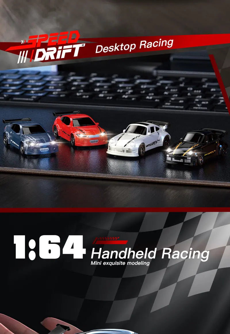 1/64 2.4G High speed Mini Drift Rc Car 4WD Remote Control Car Four Wheel Drive Radio Controlled Mini Racing Model Boy Toy Gifts