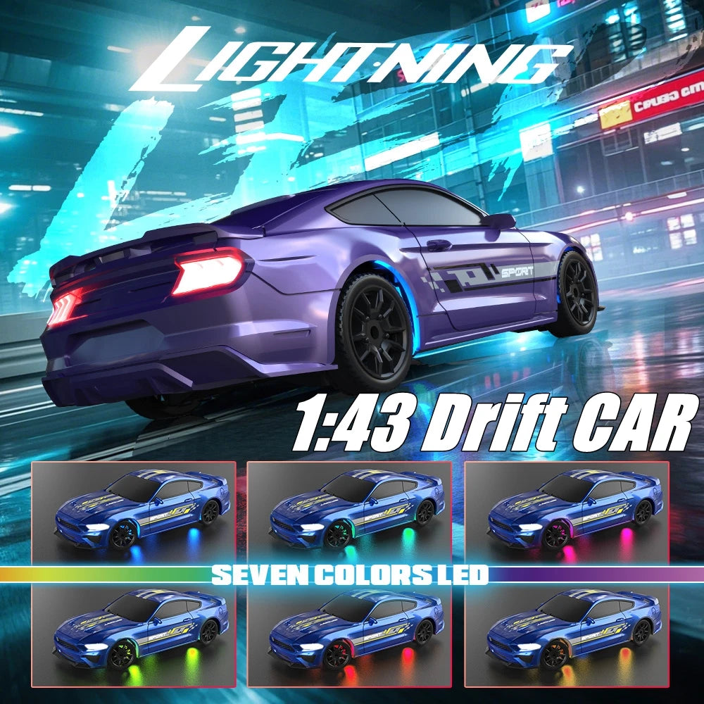 1/64 2.4G High speed Drift Rc Car 4WD Remote Control Car Four Wheel Drive Radio Controlled Mini RTR Racing Model Boy Toy Gift
