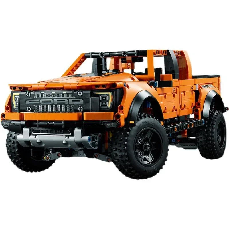Creative Ford Raptors F-150 Truck Sports Car MOC 1379pcs Technical Racing Car Bricks Model Building Assemble Kit Adults Gift