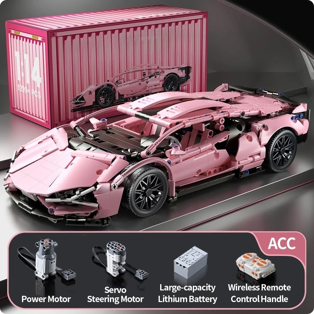 ToylinX Technical Building Blocks Car Racing Sport Speed Vehicle Model City Mechanical Super Bricks Puzzle Toys Adult Gift