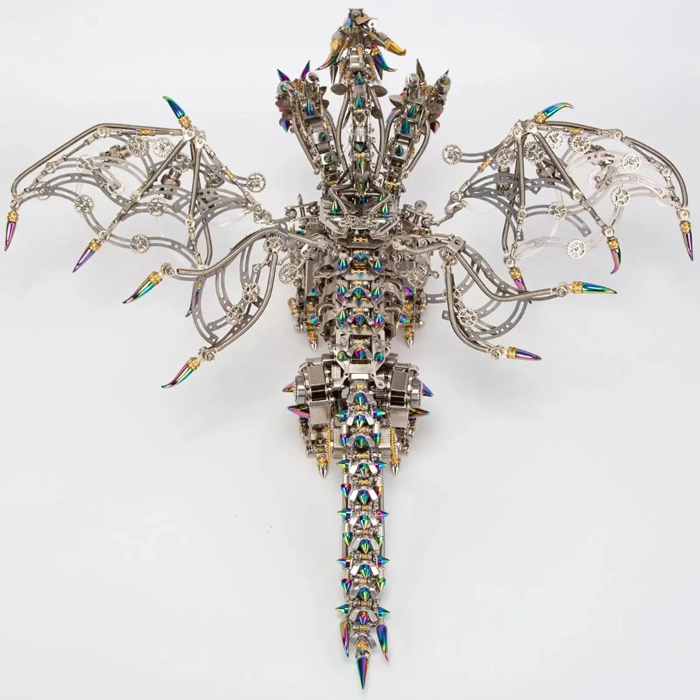 Three-headed dragon 3D three-dimensional metal mechanical assembly handmade model toy birthday gift for boy friends