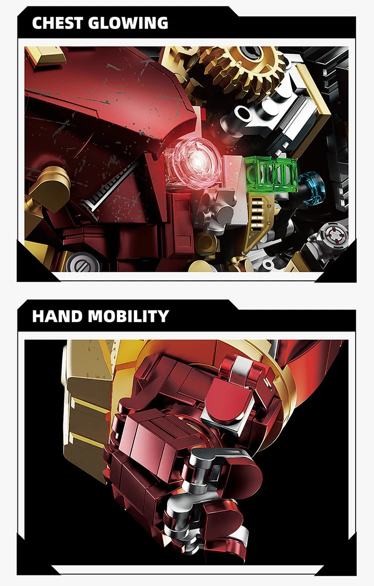 Iron Man The Hulkbuster Ultron Edition Building Block Classics The Avengers Superhero DIY Mech Model Figurines Bricks Toys Gifts