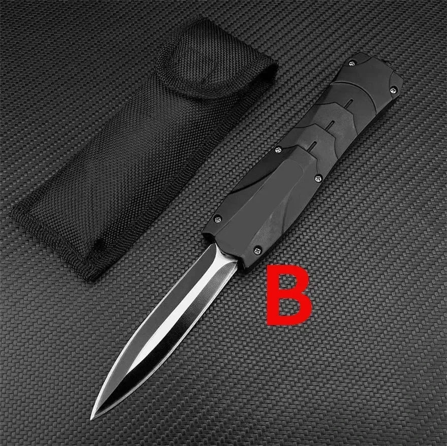 High Quality BM 3300 Infidel A016 Quick Opening D2 Blade Wood Handle Hunting Knife Camping Self Defense EDC Multitool Tools Gift