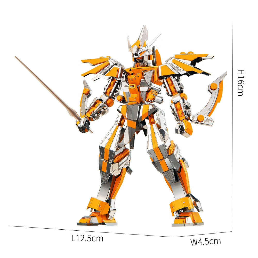 Piececool Model Building Kits Crescent Blade Armor 3D Puzzle Metal Assembly Model Kits Creative Toys DIY for Teens