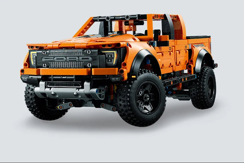 Creative Ford Raptors F-150 Truck Sports Car MOC 1379pcs Technical Racing Car Bricks Model Building Assemble Kit Adults Gift