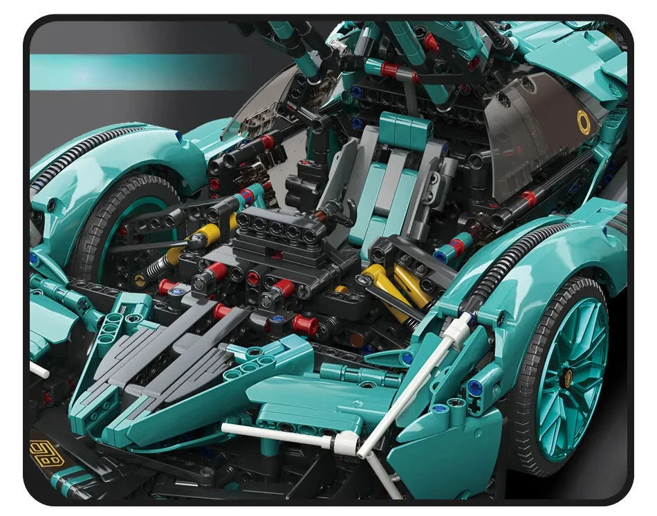 2023 Building Blocks Concept Edition Sports Car Super Racing Building Blocks Brick Model Overspeed Car Toy Children's gift