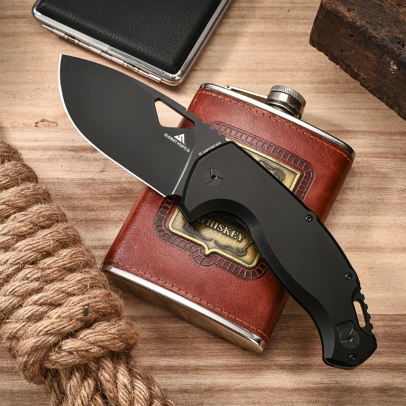 FOX-SK-02OD multi-functional folding knife, outdoor camping, climbing, fishing, emergency rescue tool, sharp fruit knife