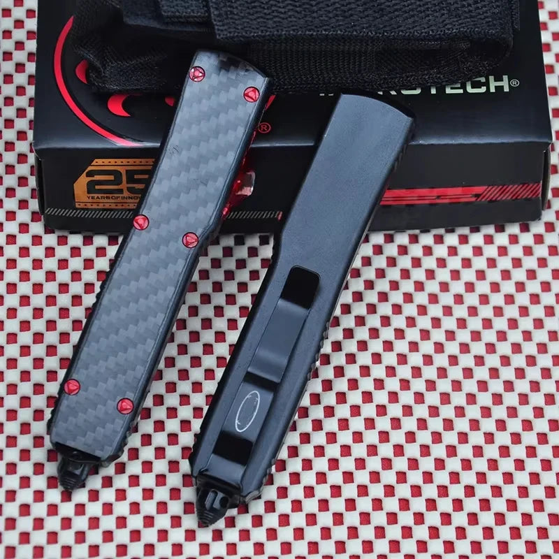 UTX UT 85 Series OTF Tech Micro Ultra M390 Steel Self Defense Pocketknives Aluminium Alloy Carbon Fiber Handle EDC Tools