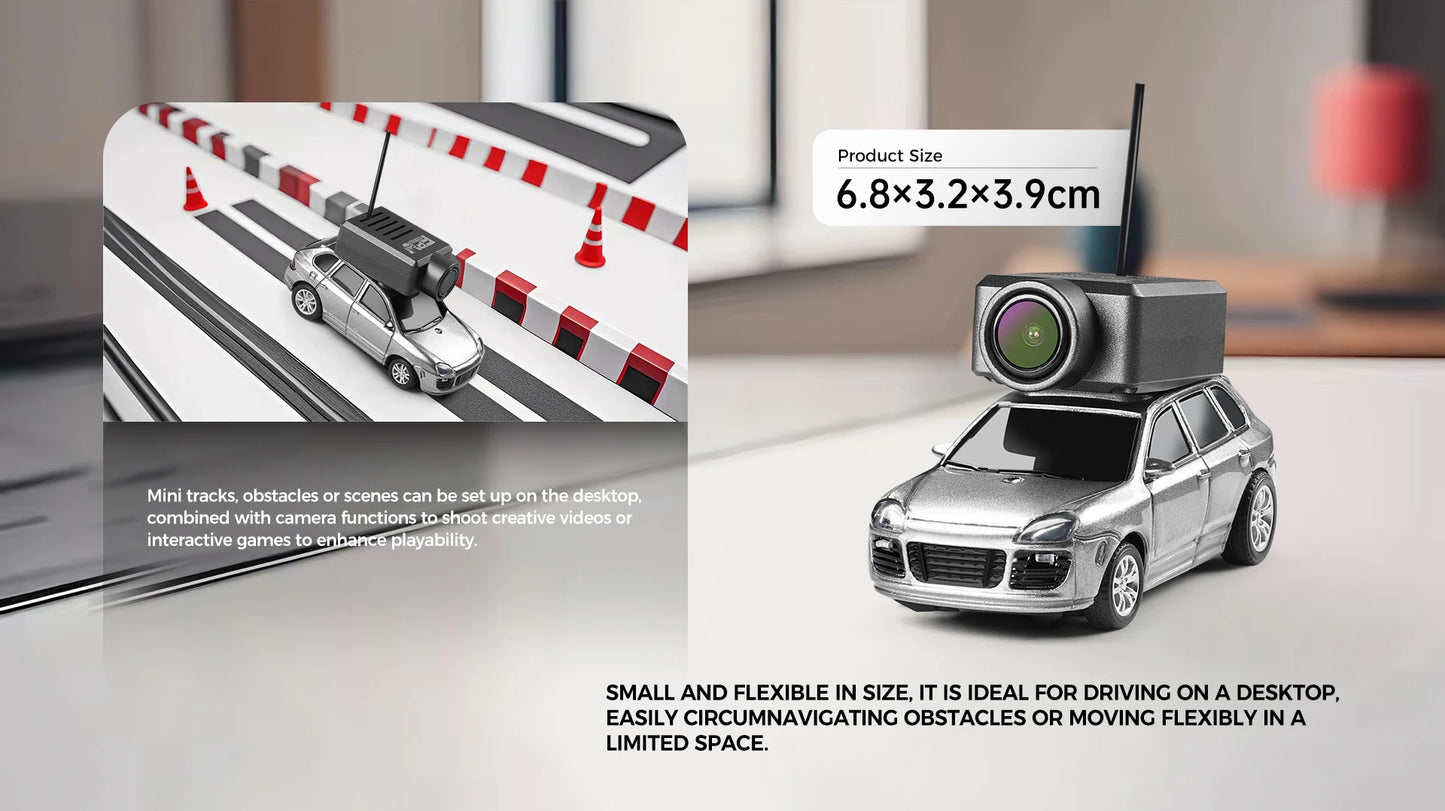 WLtoys 6401 1/64 Mini RC Car With Wifi APP Control,720P FPV Camera,Full Scale Built In Gyroscope VR Videography Toys for Kids