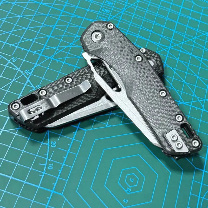 Kesiwo OEM M-S-I M390MK Blade Folding Knife Carbon Fiber Handle Hunting Kitchen Survival Outdoor Tool Utility Camping EDC Knife